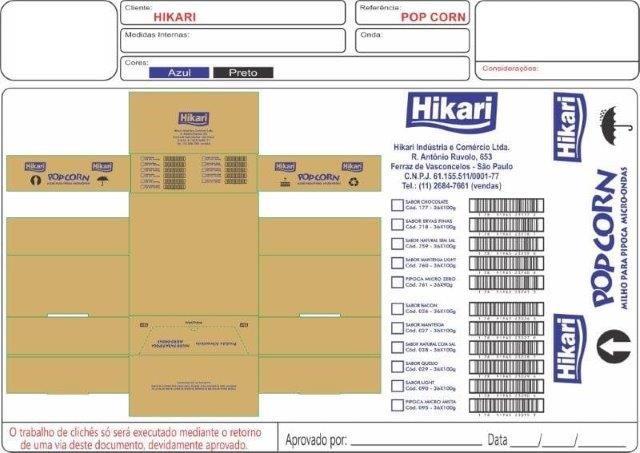 Caixa de papelão ondulado personalizada